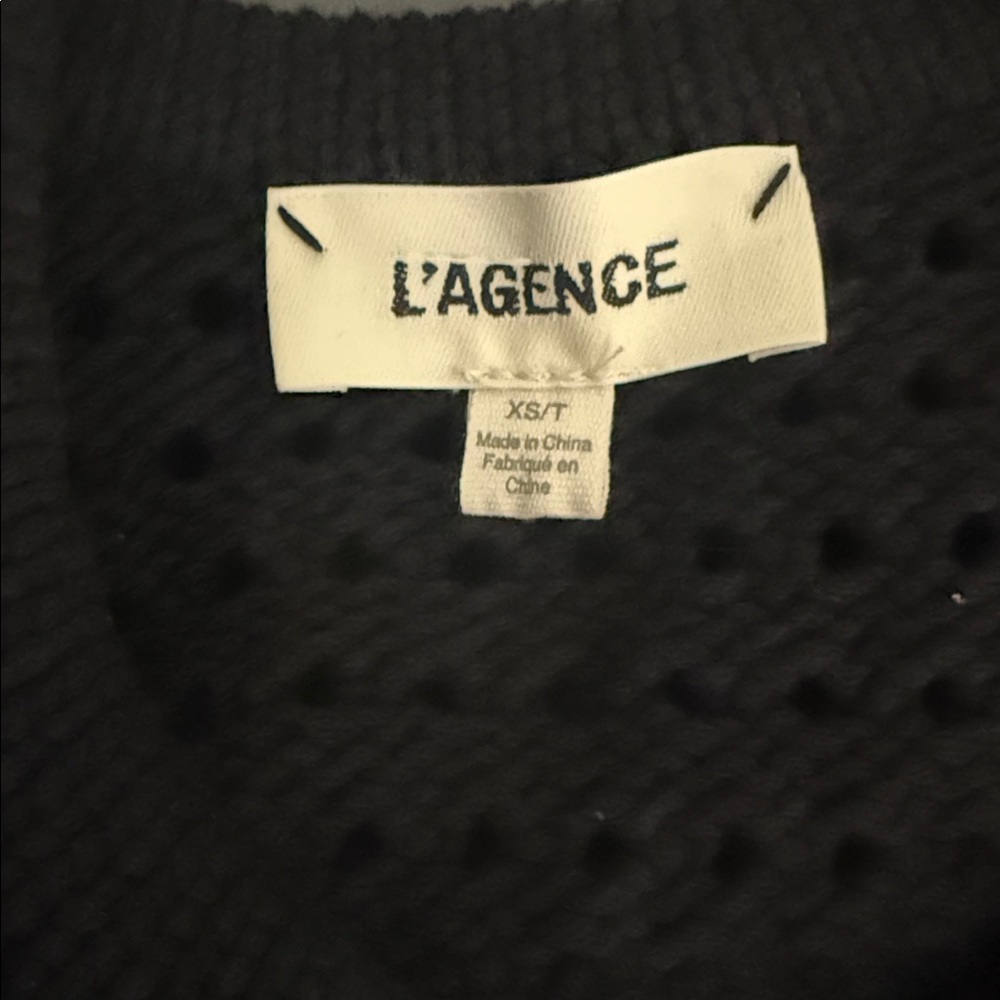 L'Agence Kiva Black Crochet Cardigan NWOT - Picture 10 of 10